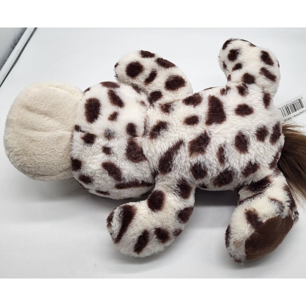 Floppy Lying Brown & White Spotted Horse Cuddle Plush Stuffed Animal - Picture 7 of 10